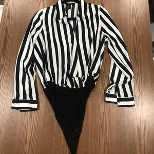 Forever 21 Striped Bodysuit